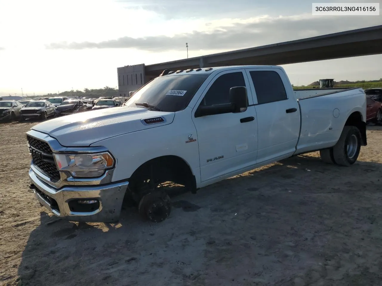 2022 Ram 3500 Tradesman VIN: 3C63RRGL3NG416156 Lot: 76063964