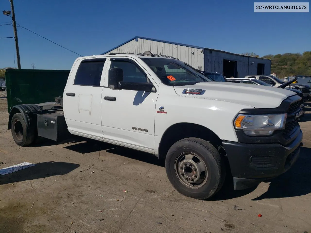 2022 Ram 3500 VIN: 3C7WRTCL9NG316672 Lot: 76917094