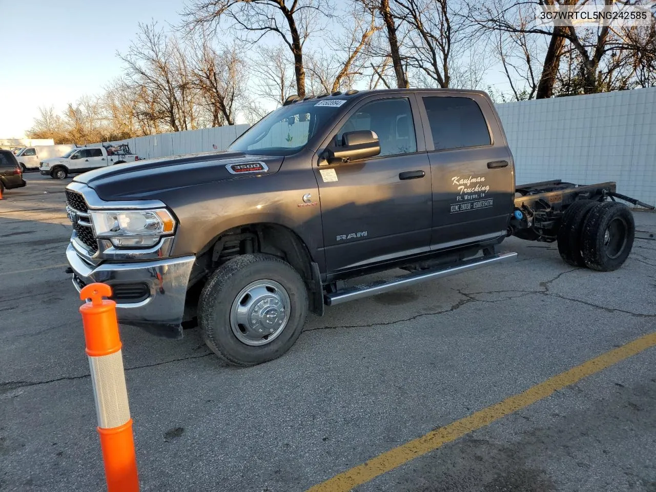 2022 Ram 3500 VIN: 3C7WRTCL5NG242585 Lot: 81503994