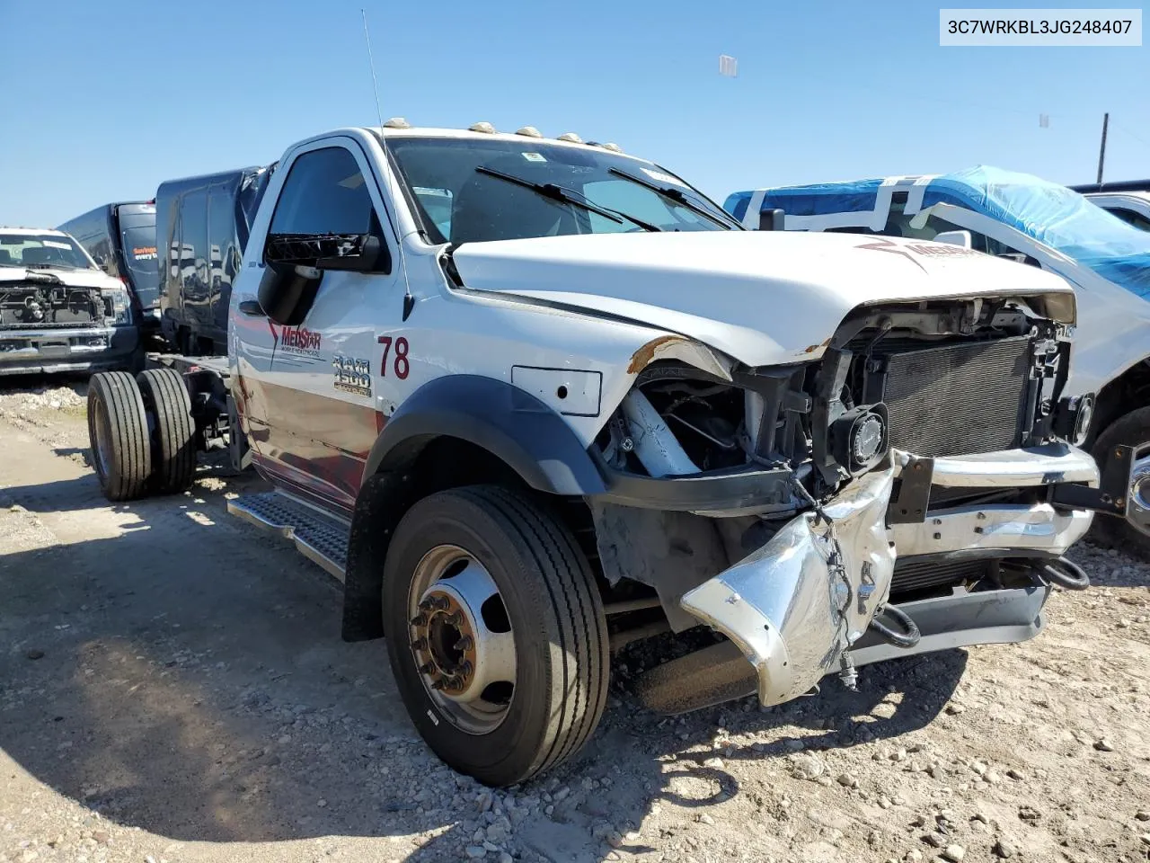 2018 Ram 4500 VIN: 3C7WRKBL3JG248407 Lot: 70023184