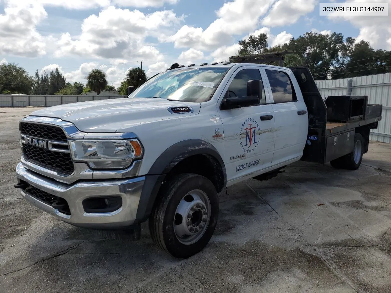 2020 Ram 4500 VIN: 3C7WRLFL3LG144907 Lot: 74539034