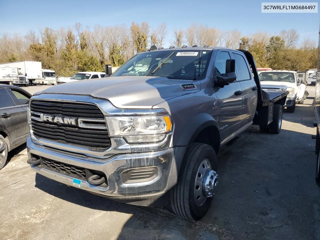 2021 Ram 4500 VIN: 3C7WRLFL1MG684497 Lot: 76906854