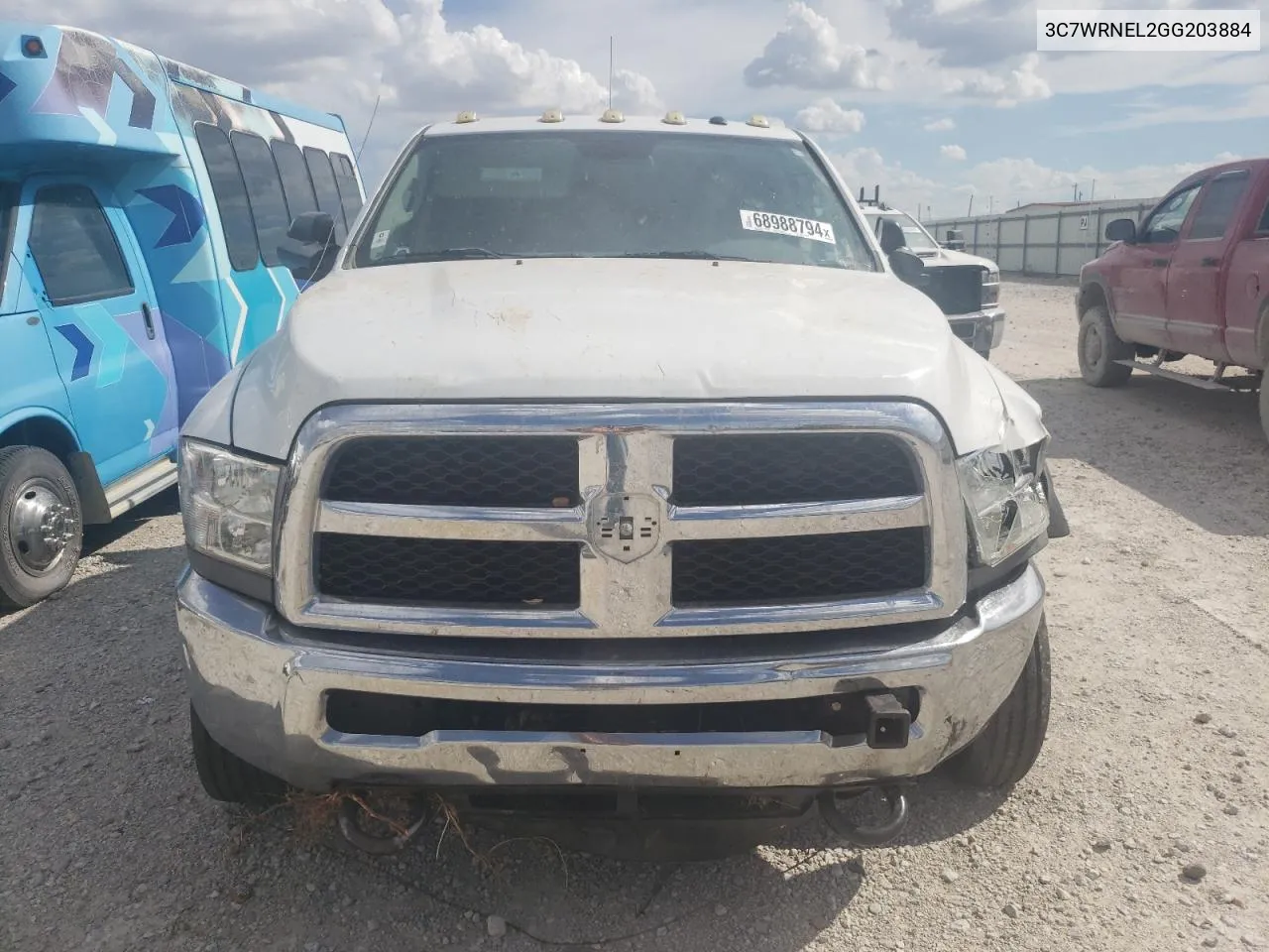 2016 Ram 5500 VIN: 3C7WRNEL2GG203884 Lot: 68988794