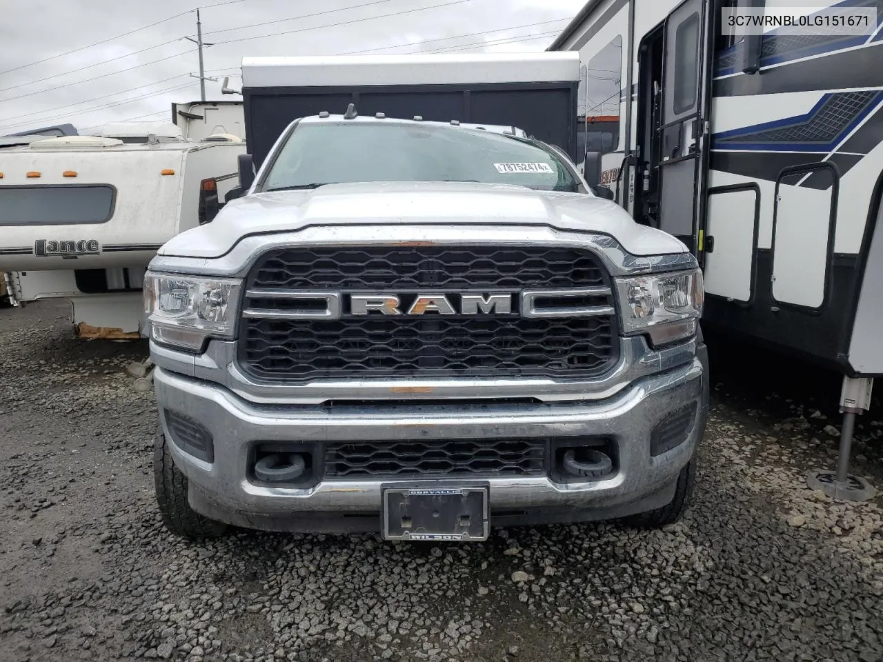 2020 Ram 5500 VIN: 3C7WRNBL0LG151671 Lot: 78752474