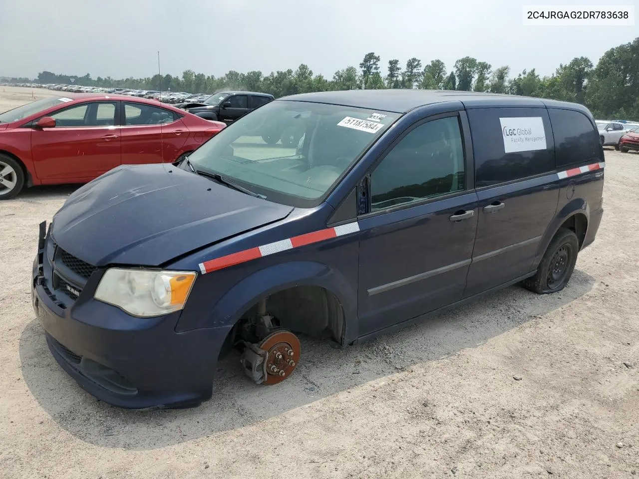 2013 Ram Tradesman VIN: 2C4JRGAG2DR783638 Lot: 51187584