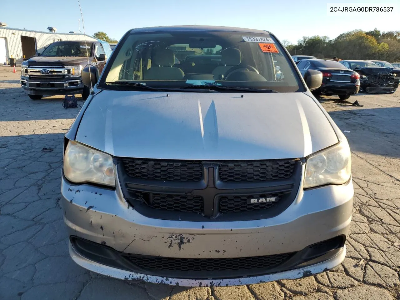 2013 Ram Tradesman VIN: 2C4JRGAG0DR786537 Lot: 75397834