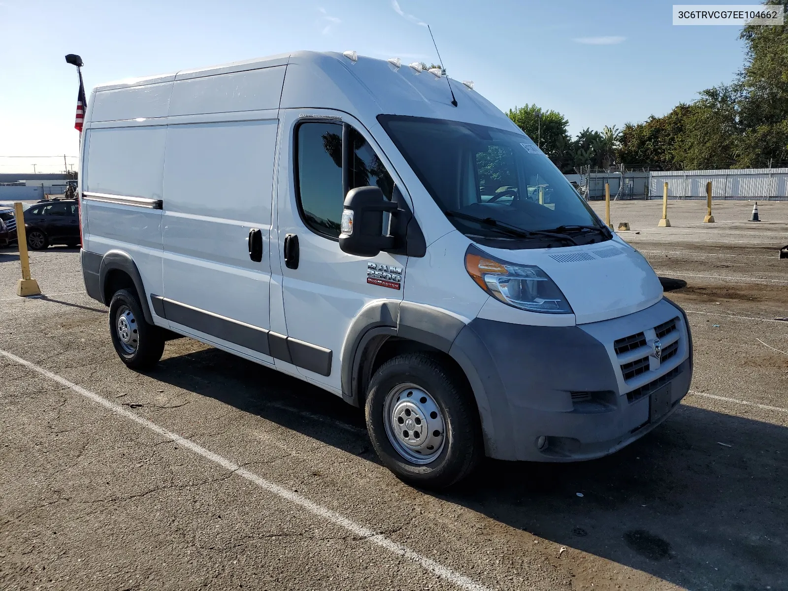 2014 Ram Promaster 2500 2500 High VIN: 3C6TRVCG7EE104662 Lot: 64113874