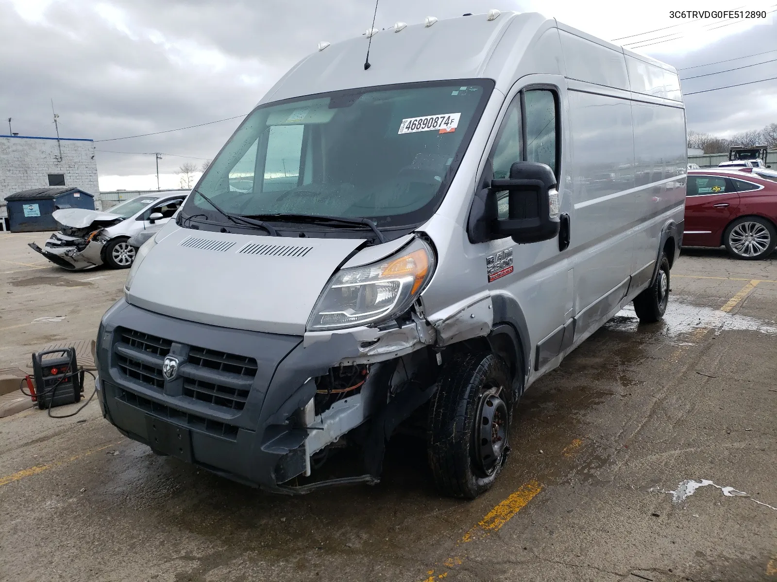 2015 Ram Promaster 2500 2500 High VIN: 3C6TRVDG0FE512890 Lot: 46890874