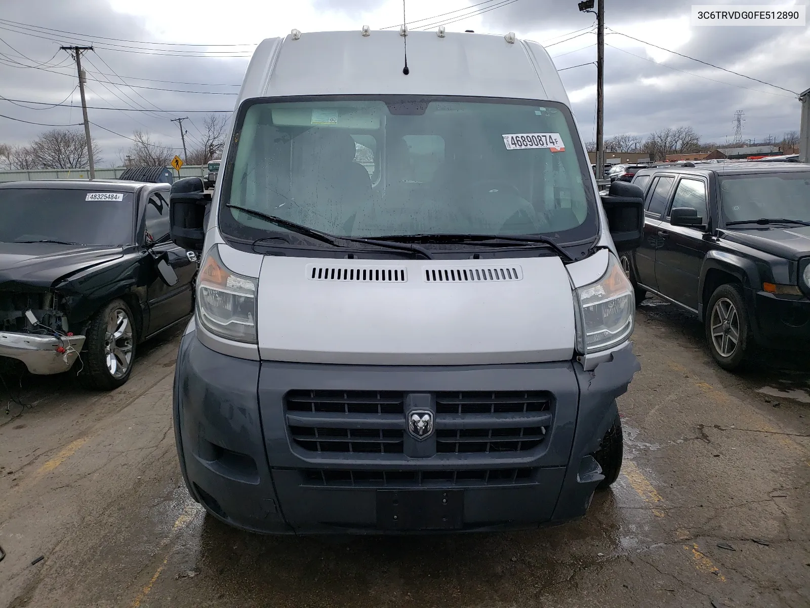 2015 Ram Promaster 2500 2500 High VIN: 3C6TRVDG0FE512890 Lot: 46890874