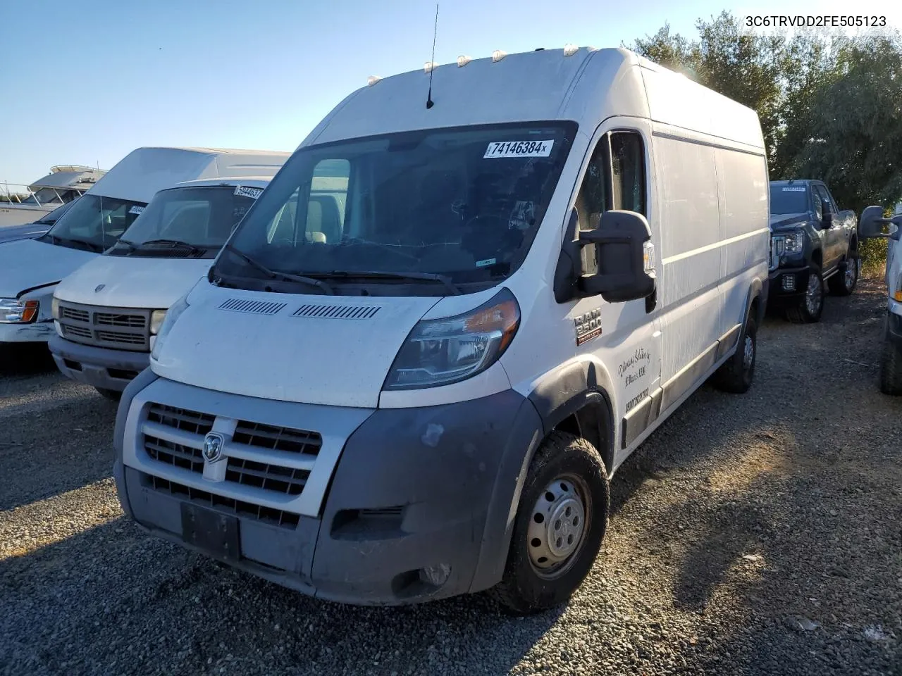 2015 Ram Promaster 2500 2500 High VIN: 3C6TRVDD2FE505123 Lot: 74146384