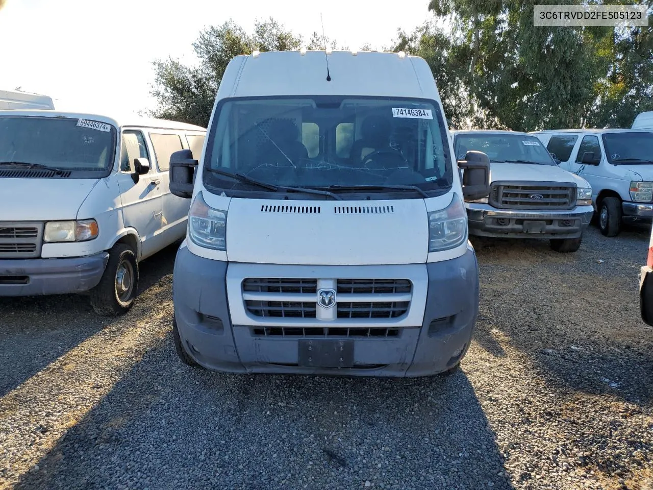 2015 Ram Promaster 2500 2500 High VIN: 3C6TRVDD2FE505123 Lot: 74146384