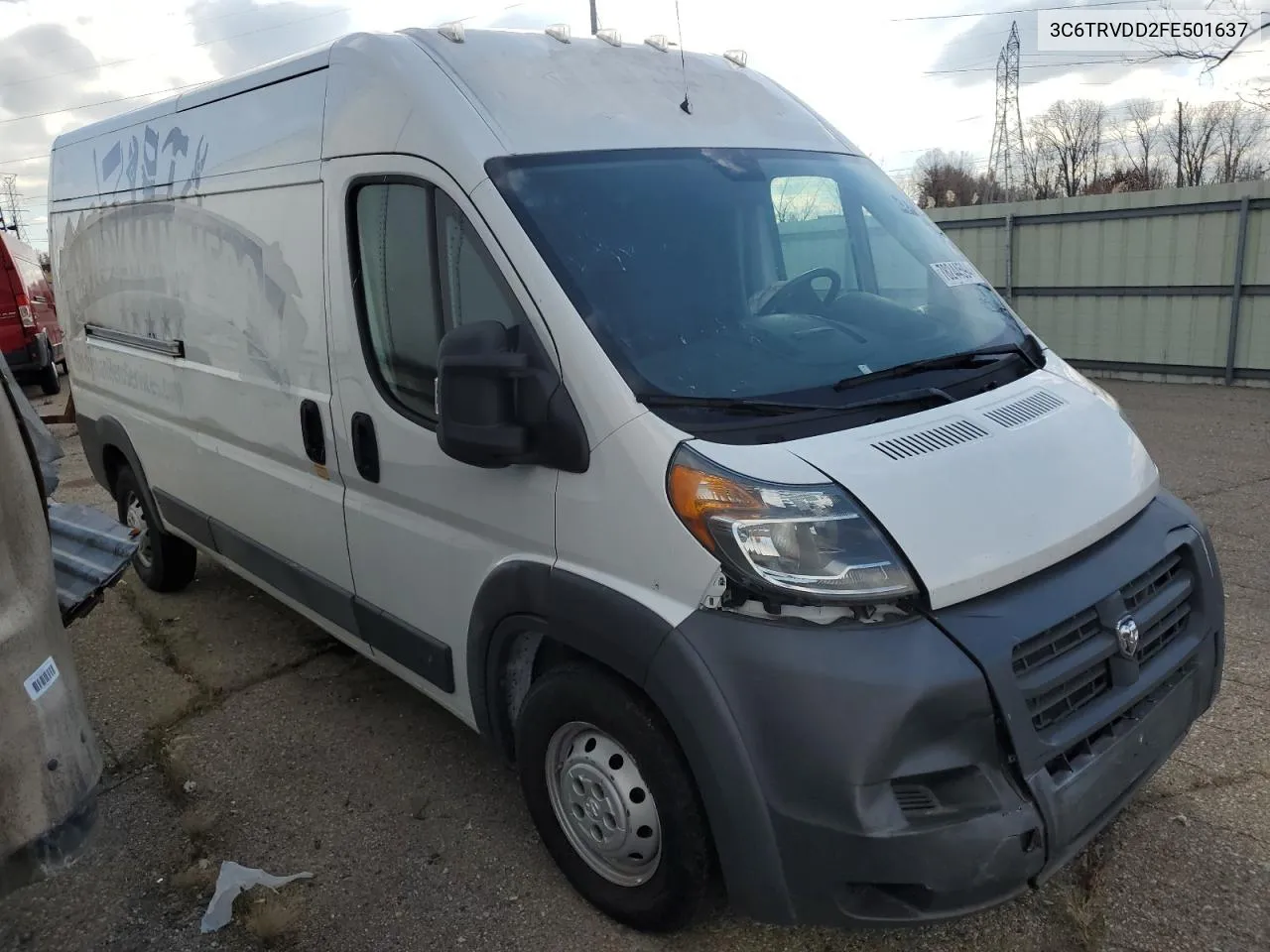 2015 Ram Promaster 2500 2500 High VIN: 3C6TRVDD2FE501637 Lot: 78244594