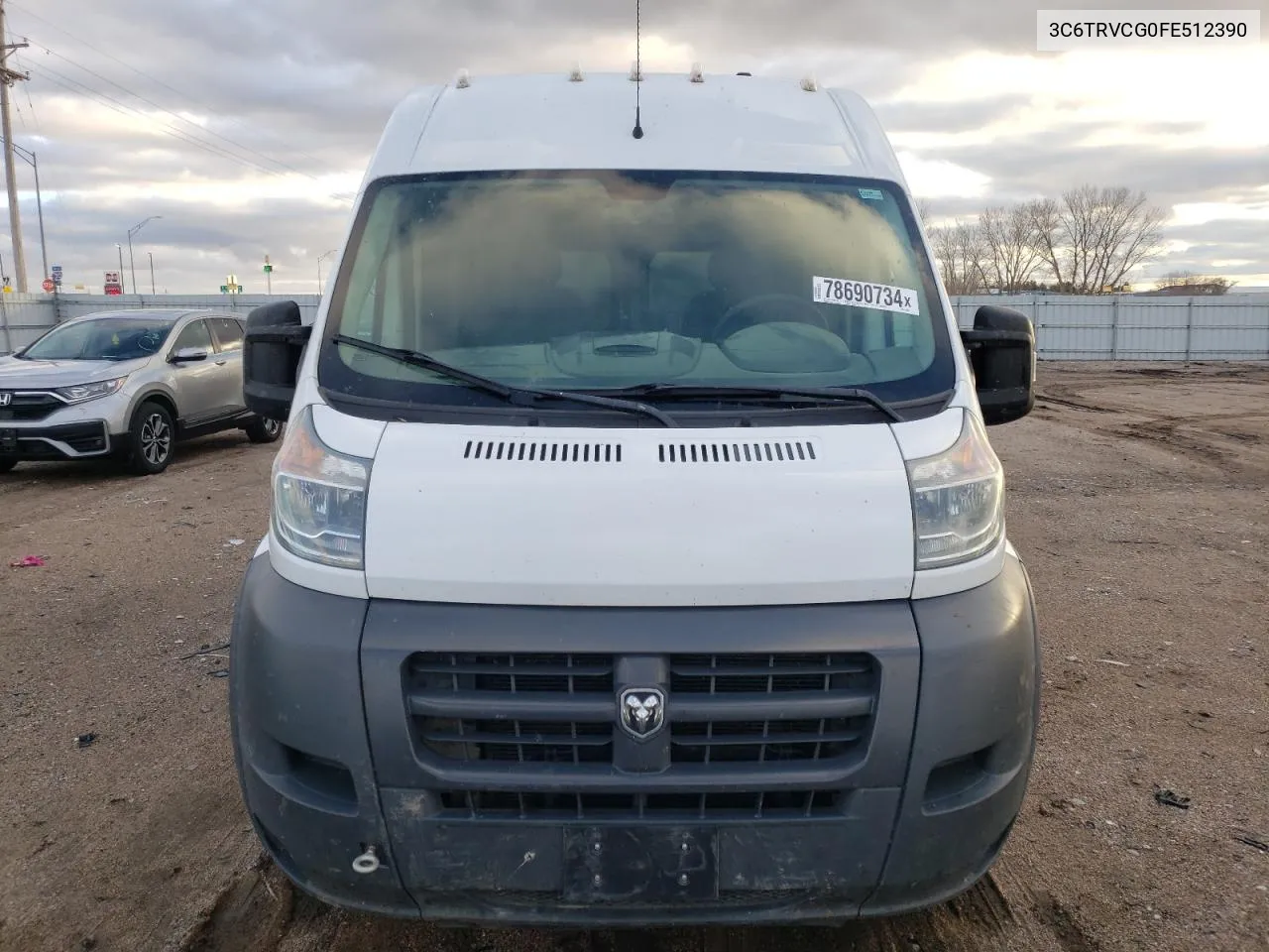 2015 Ram Promaster 2500 2500 High VIN: 3C6TRVCG0FE512390 Lot: 78690734