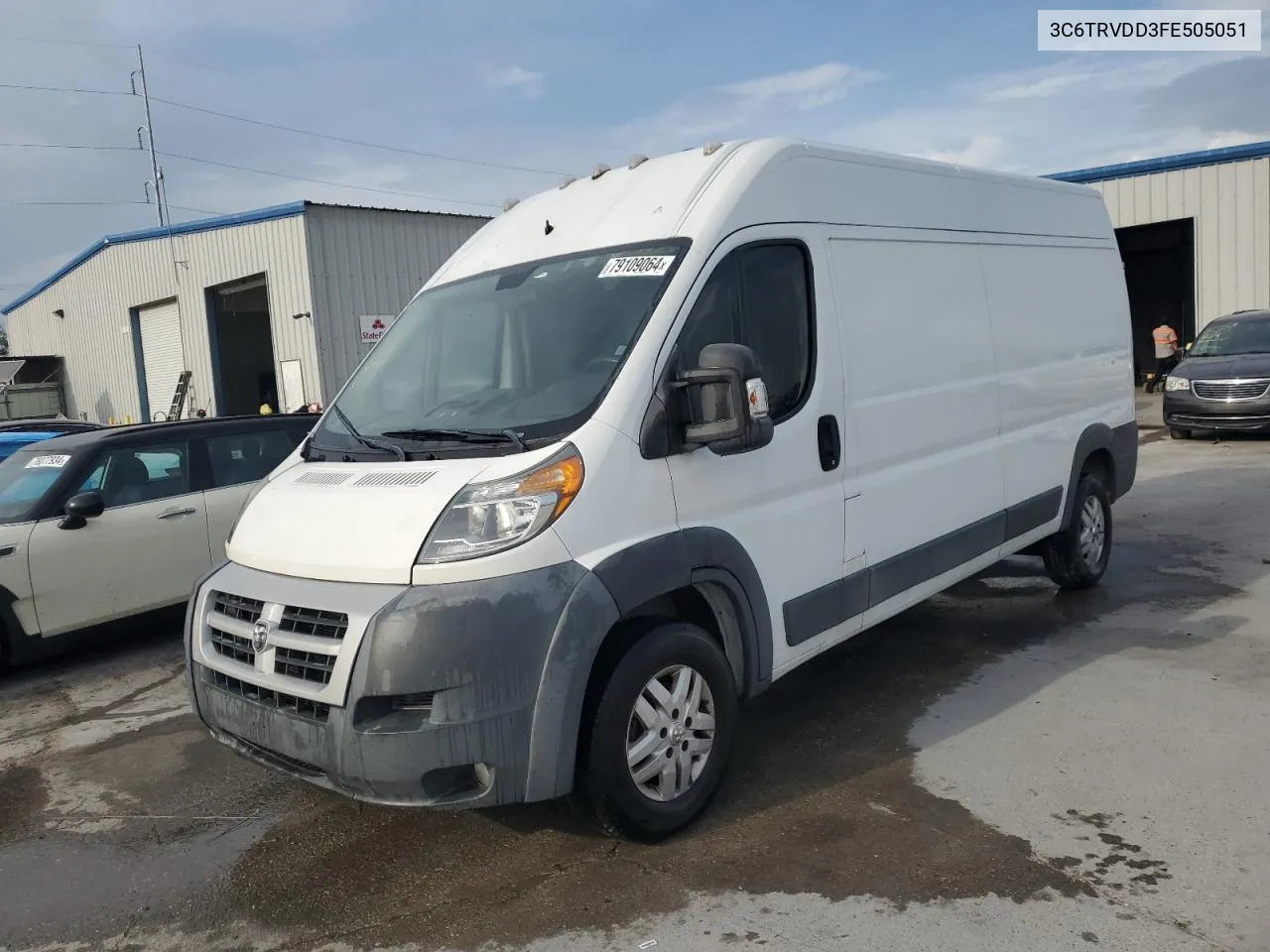 2015 Ram Promaster 2500 2500 High VIN: 3C6TRVDD3FE505051 Lot: 79109064