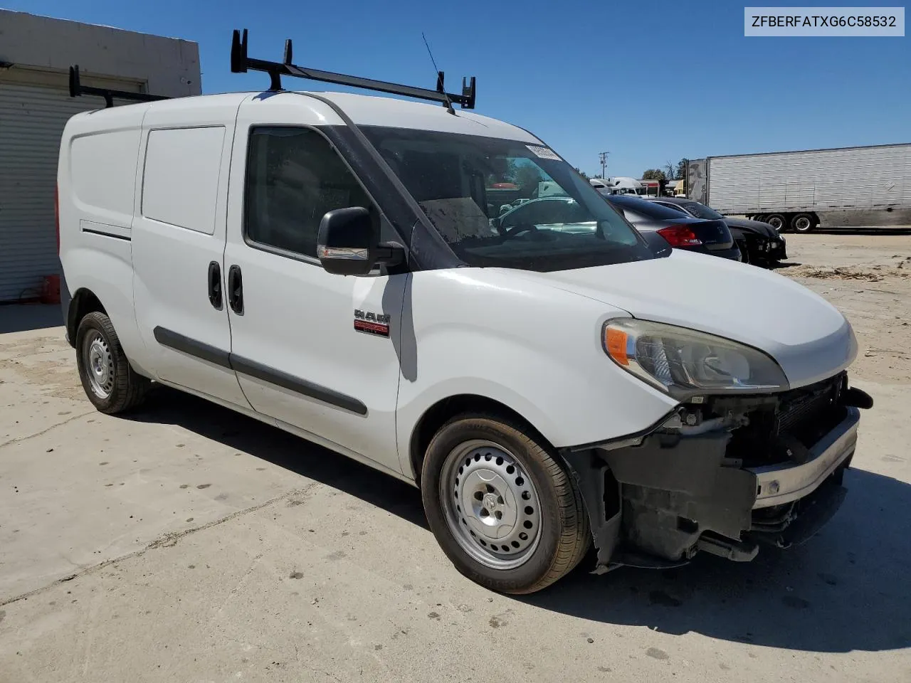 2016 Ram Promaster City VIN: ZFBERFATXG6C58532 Lot: 69500544