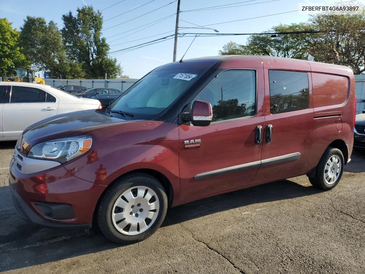 2016 Ram Promaster City Slt VIN: ZFBERFBT4G6A93897 Lot: 71571854