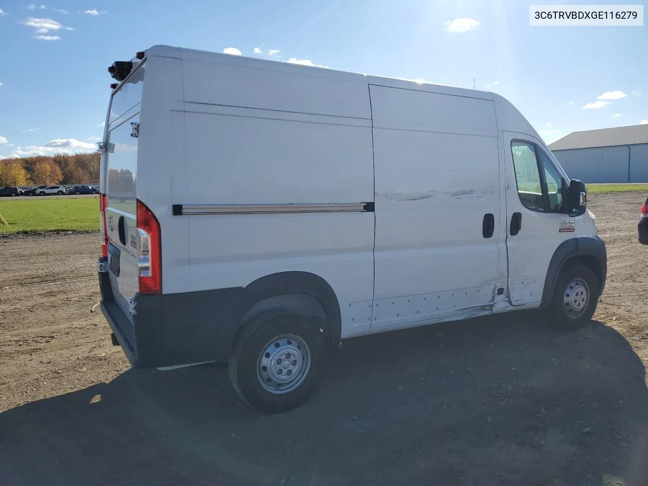 2016 Ram Promaster 1500 1500 High VIN: 3C6TRVBDXGE116279 Lot: 77709394