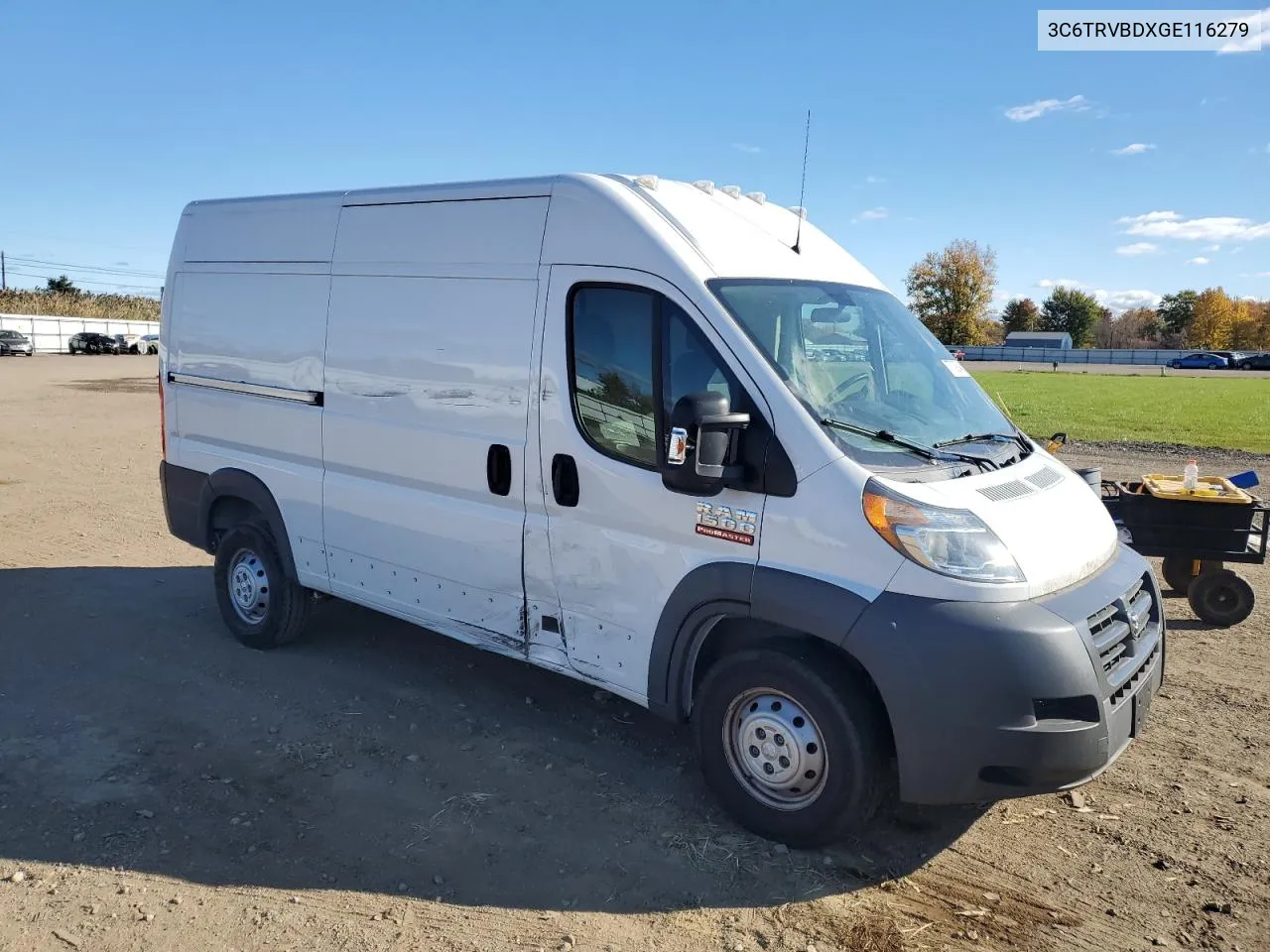 2016 Ram Promaster 1500 1500 High VIN: 3C6TRVBDXGE116279 Lot: 77709394