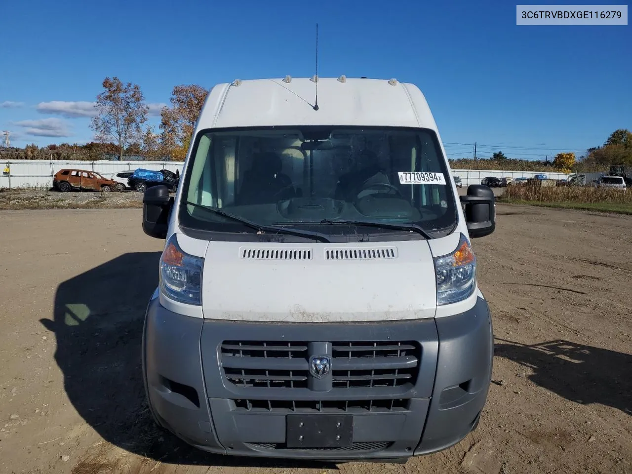 2016 Ram Promaster 1500 1500 High VIN: 3C6TRVBDXGE116279 Lot: 77709394