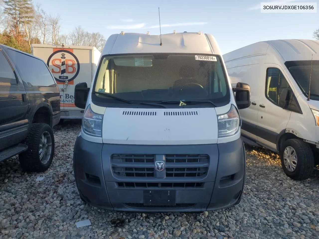 2016 Ram Promaster 3500 3500 High VIN: 3C6URVJDXGE106356 Lot: 78230814