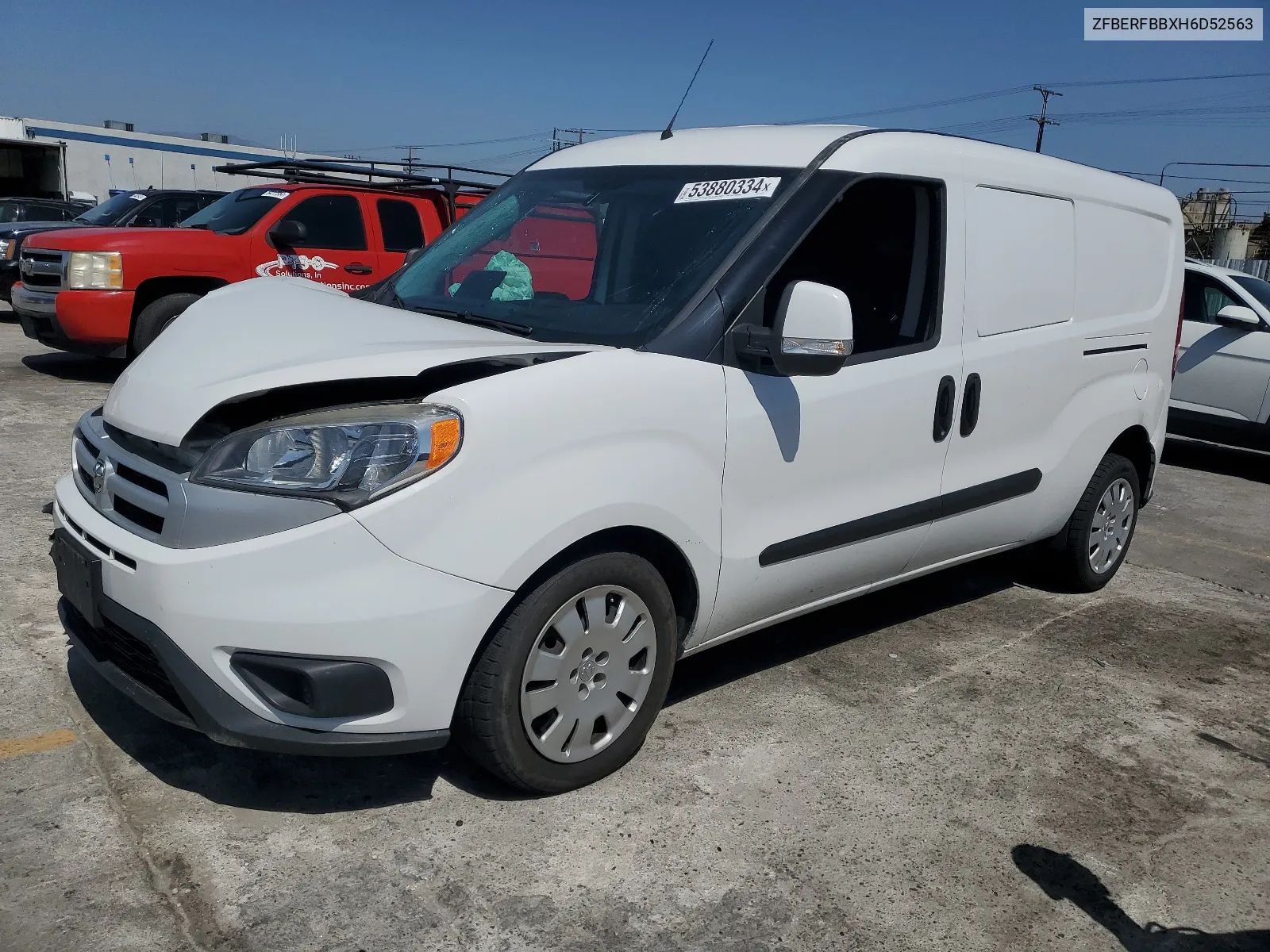 2017 Ram Promaster City Slt VIN: ZFBERFBBXH6D52563 Lot: 53880334