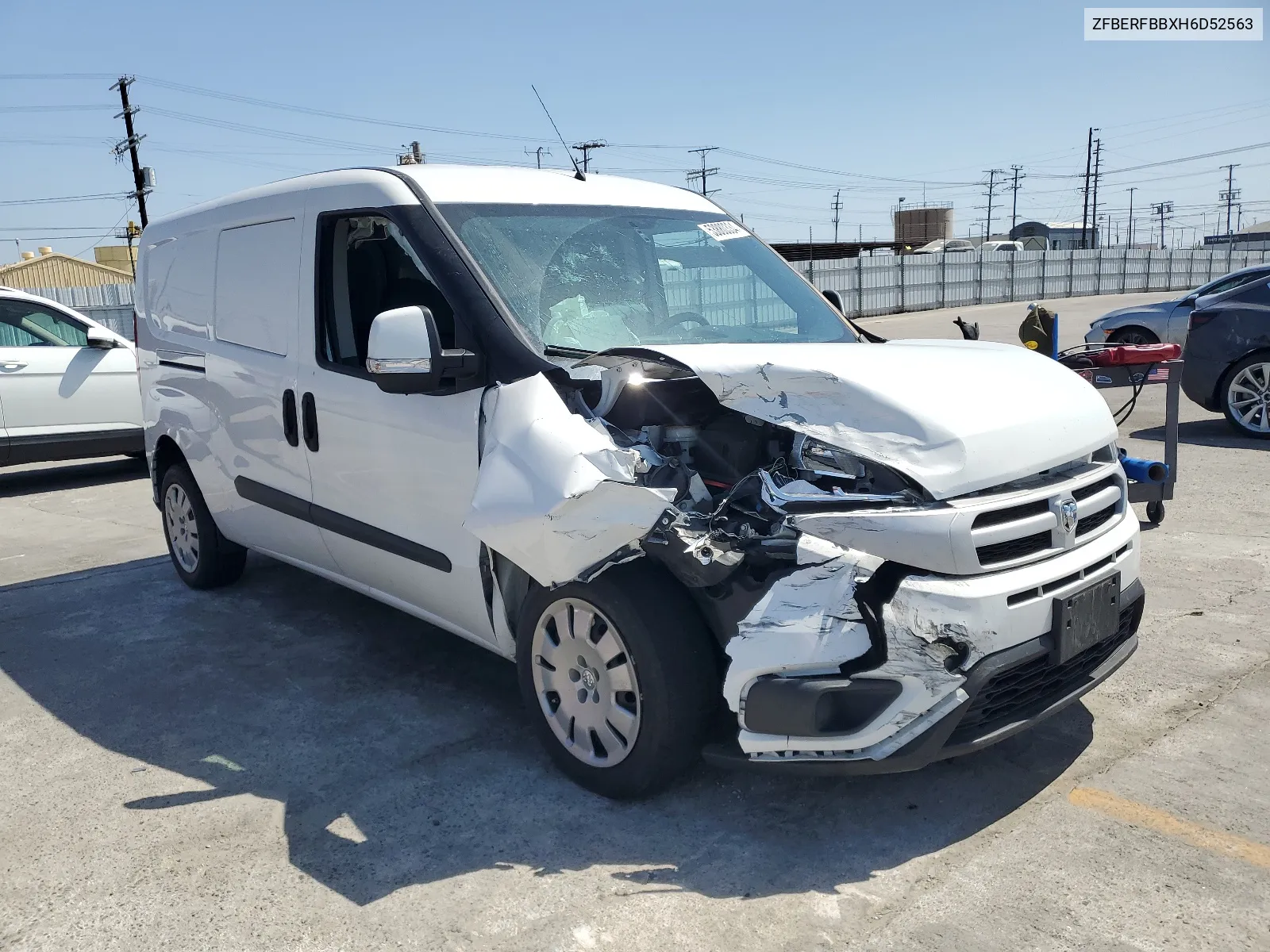 2017 Ram Promaster City Slt VIN: ZFBERFBBXH6D52563 Lot: 53880334