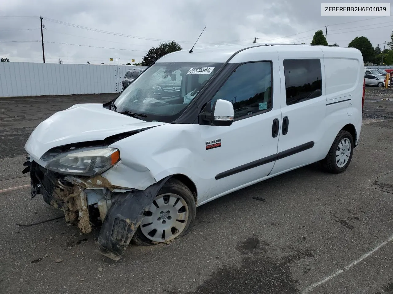 2017 Ram Promaster City Slt VIN: ZFBERFBB2H6E04039 Lot: 56936364