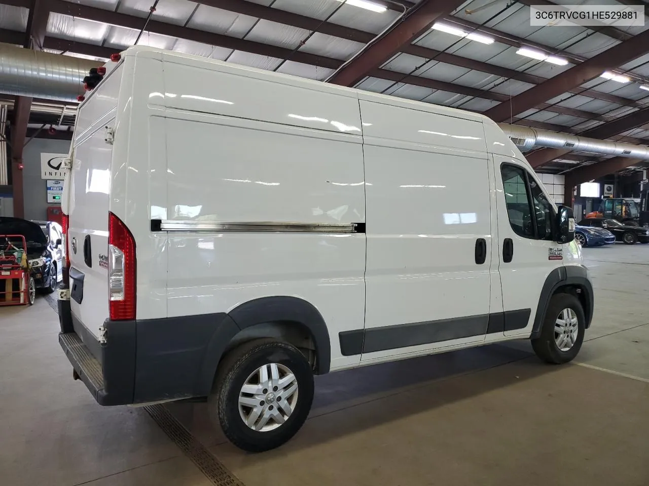 2017 Ram Promaster 2500 2500 High VIN: 3C6TRVCG1HE529881 Lot: 57391834