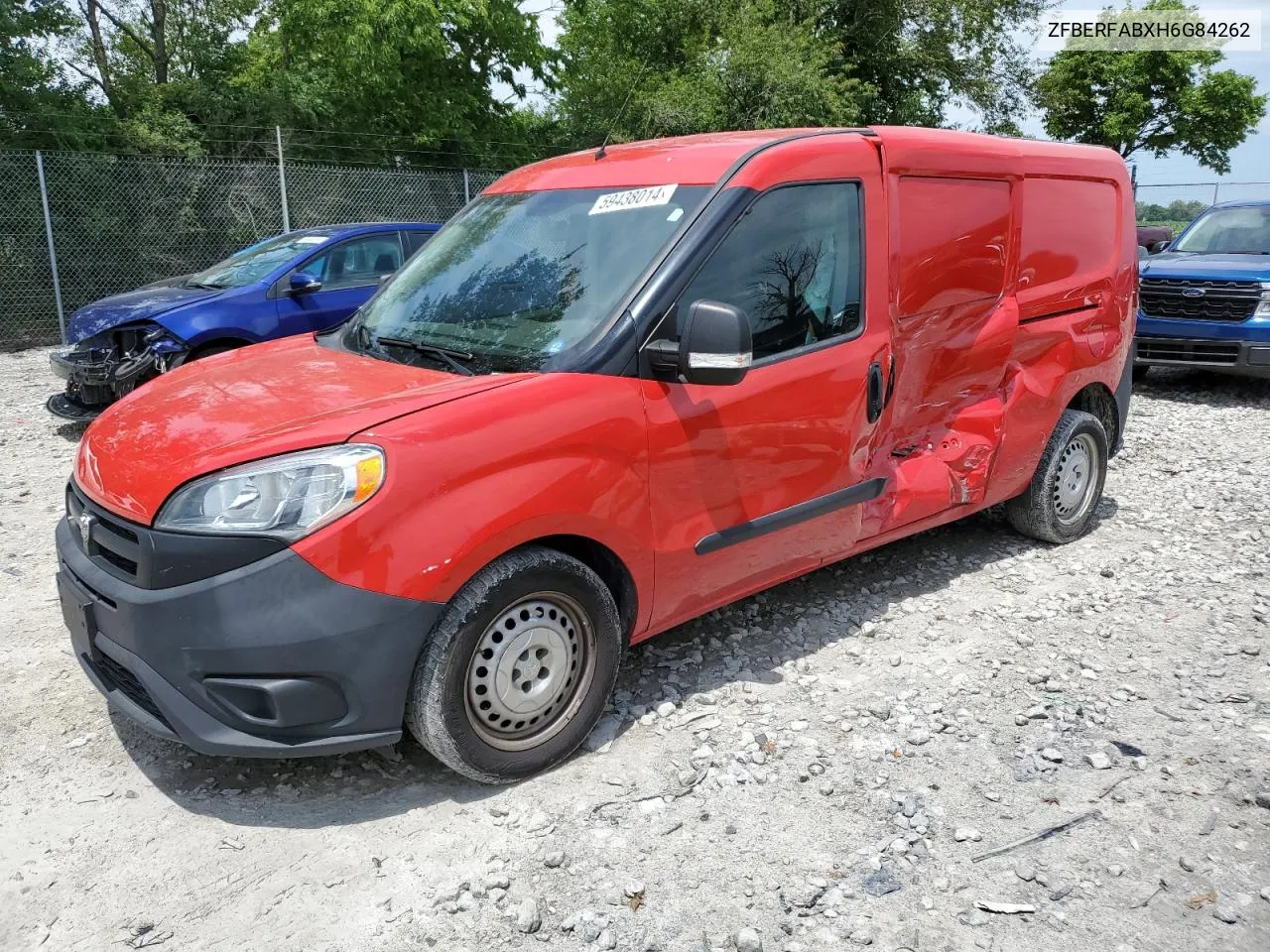 2017 Ram Promaster City VIN: ZFBERFABXH6G84262 Lot: 59438014