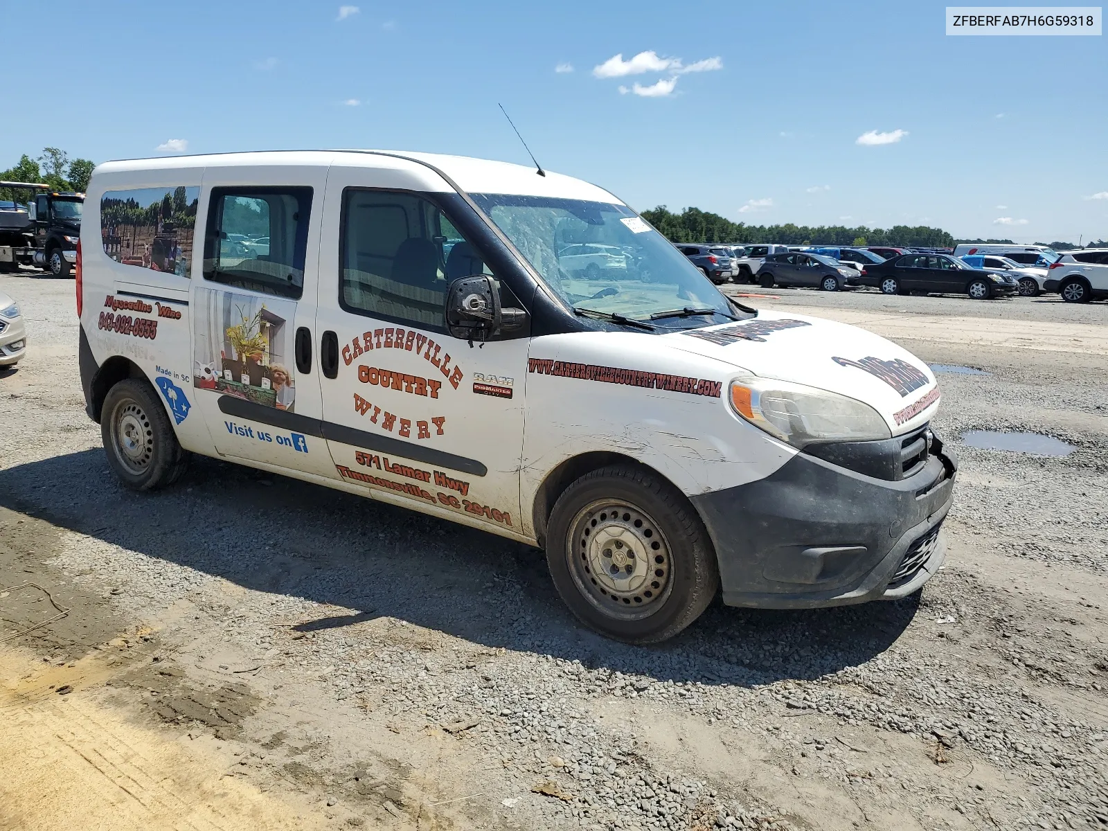 2017 Ram Promaster City VIN: ZFBERFAB7H6G59318 Lot: 68187874