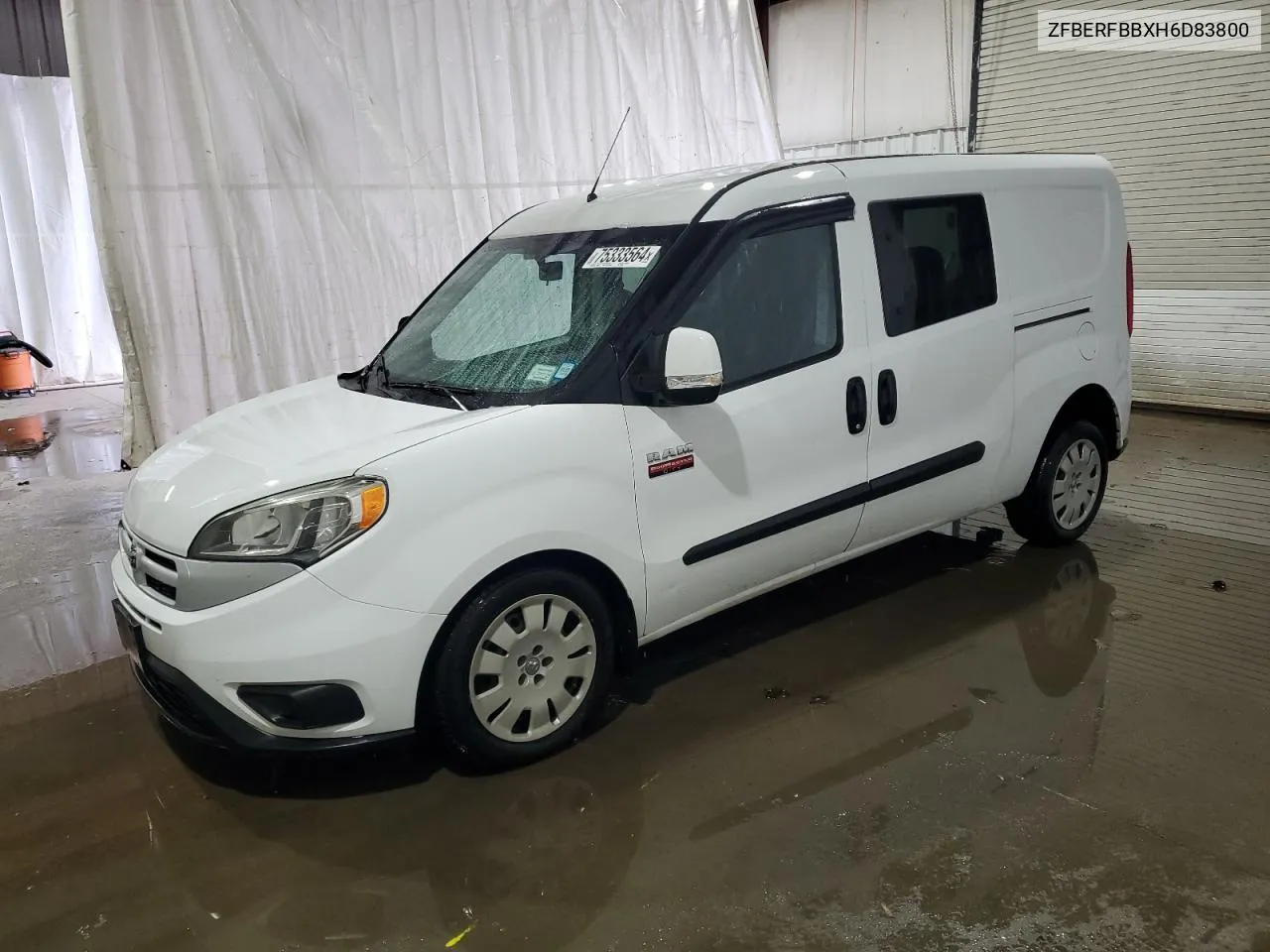 2017 Ram Promaster City Slt VIN: ZFBERFBBXH6D83800 Lot: 75333564