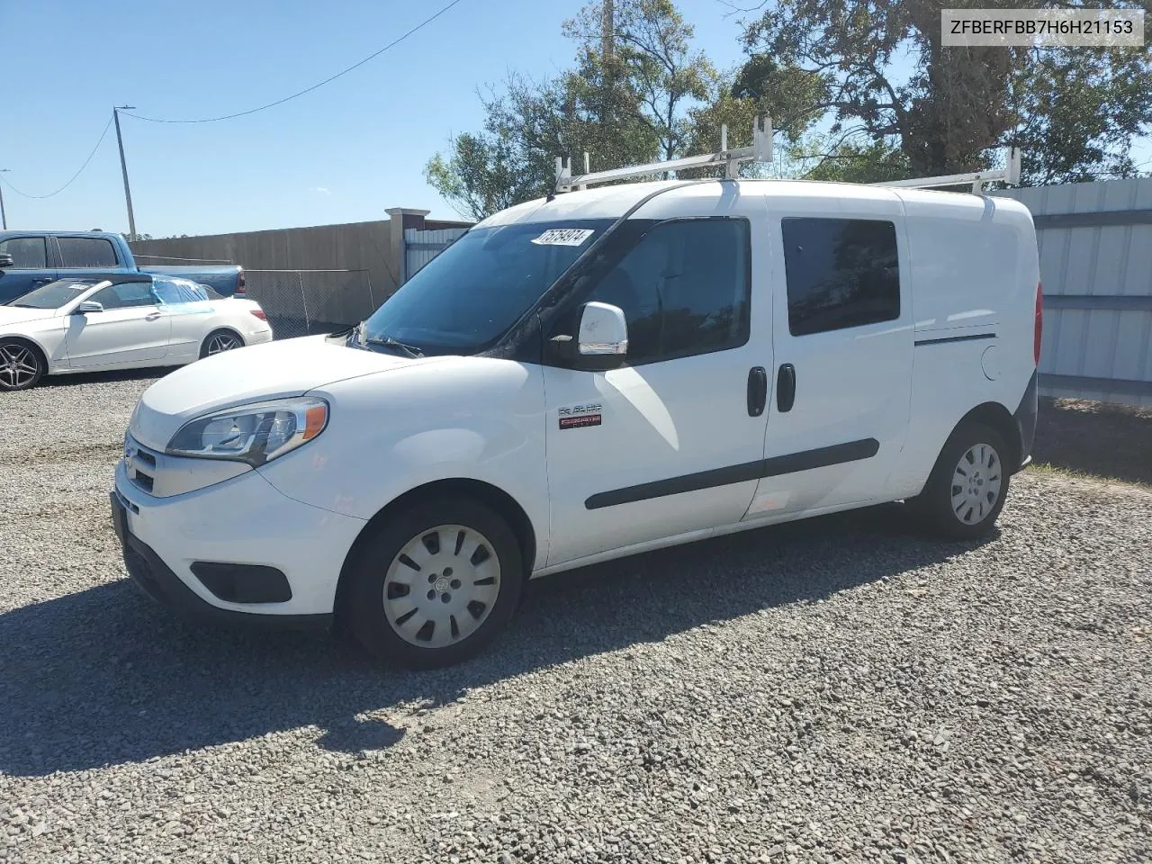 2017 Ram Promaster City Slt VIN: ZFBERFBB7H6H21153 Lot: 75754974