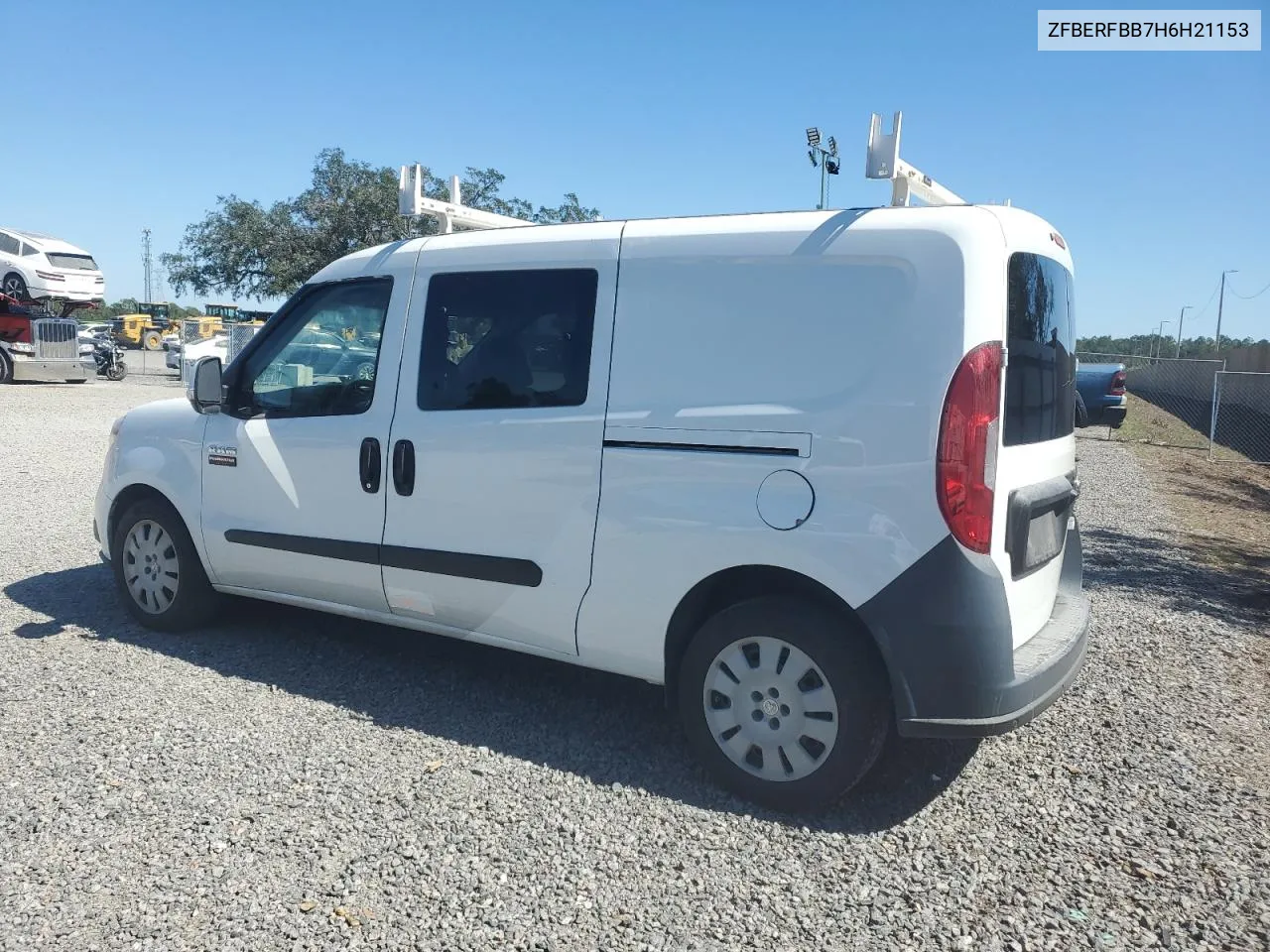 2017 Ram Promaster City Slt VIN: ZFBERFBB7H6H21153 Lot: 75754974