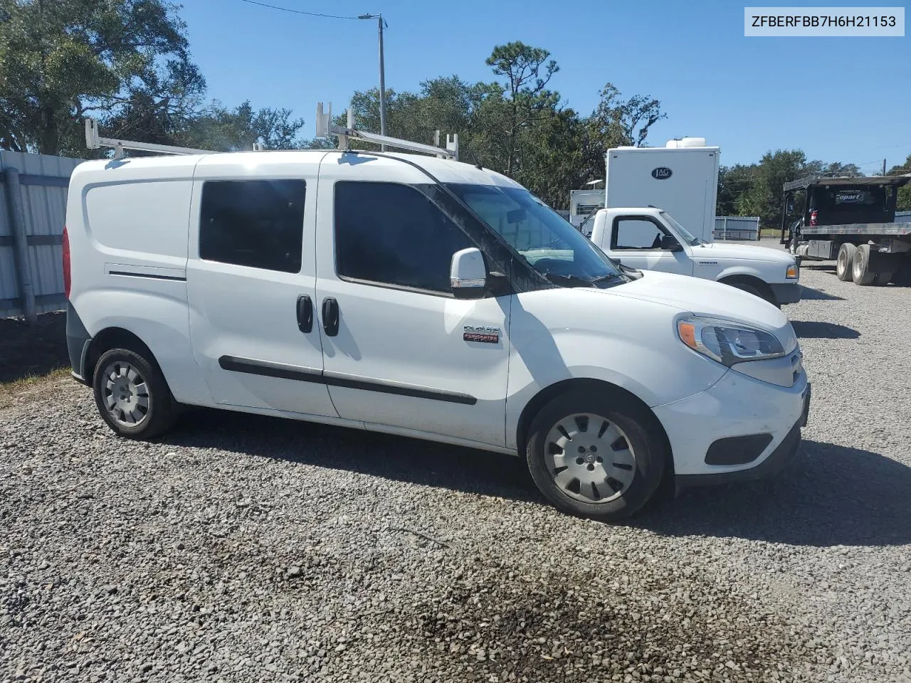 2017 Ram Promaster City Slt VIN: ZFBERFBB7H6H21153 Lot: 75754974