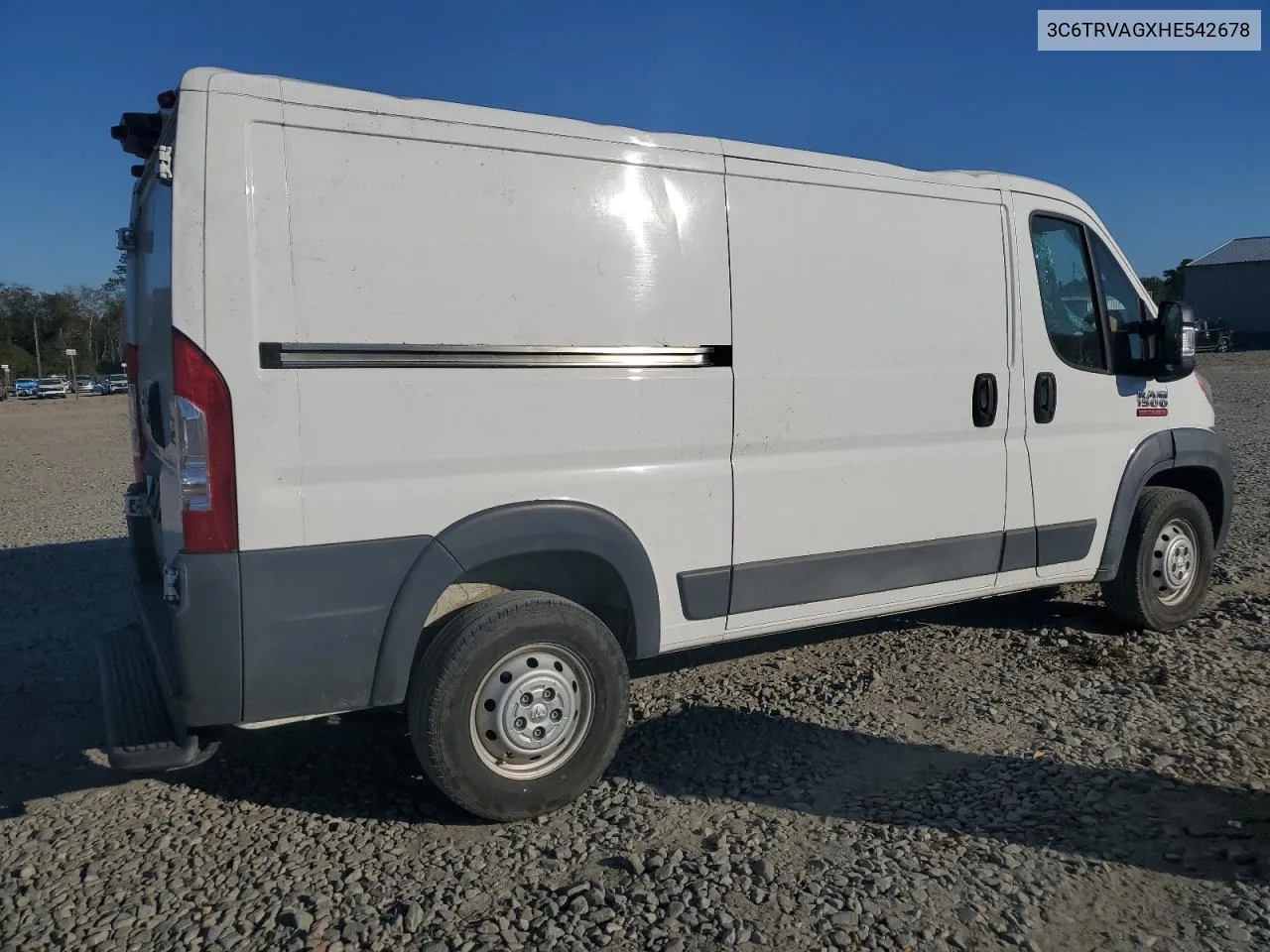 3C6TRVAGXHE542678 2017 Ram Promaster 1500 1500 Standard