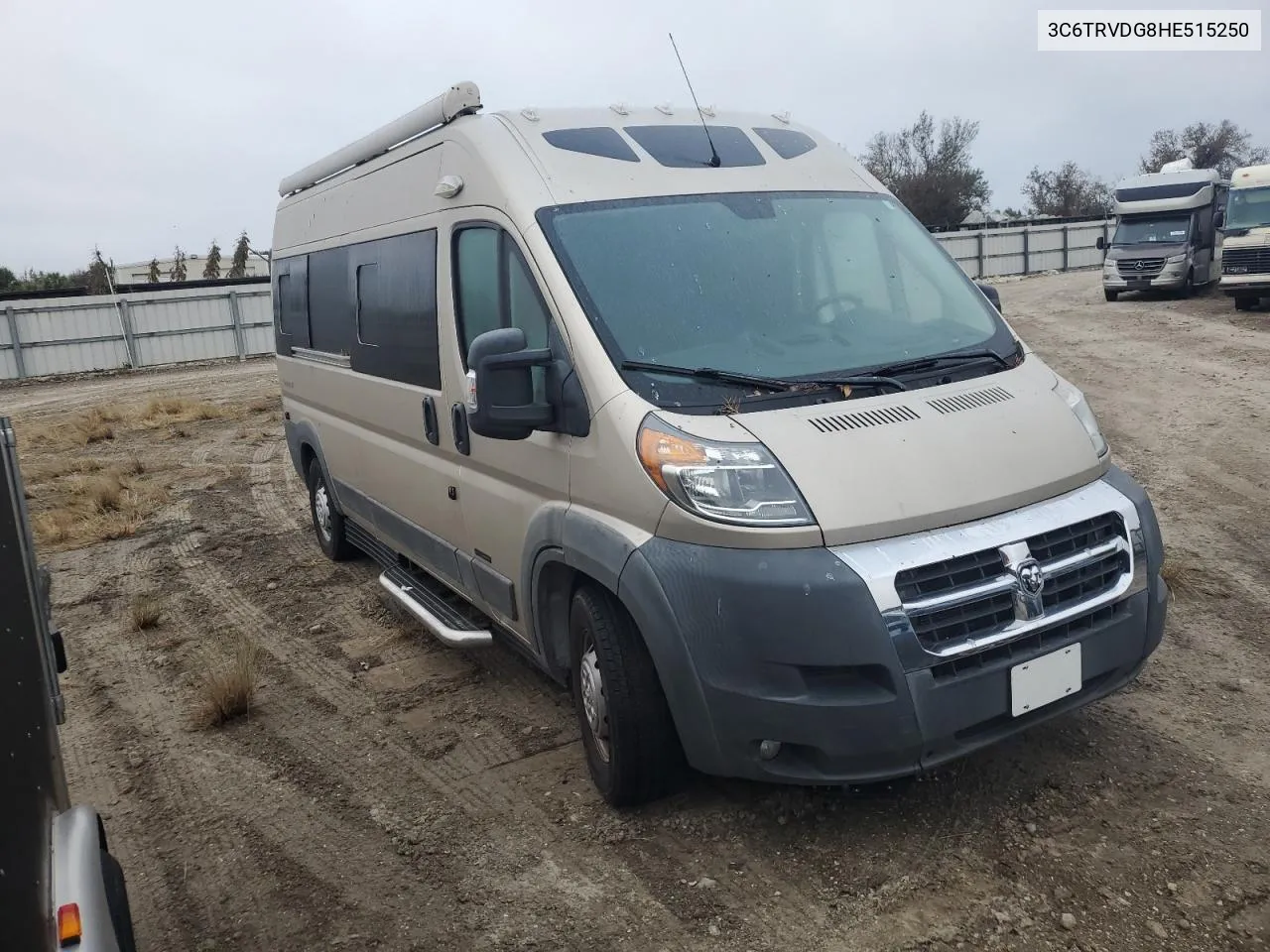 2017 Ram Promaster 2500 2500 High VIN: 3C6TRVDG8HE515250 Lot: 76635554