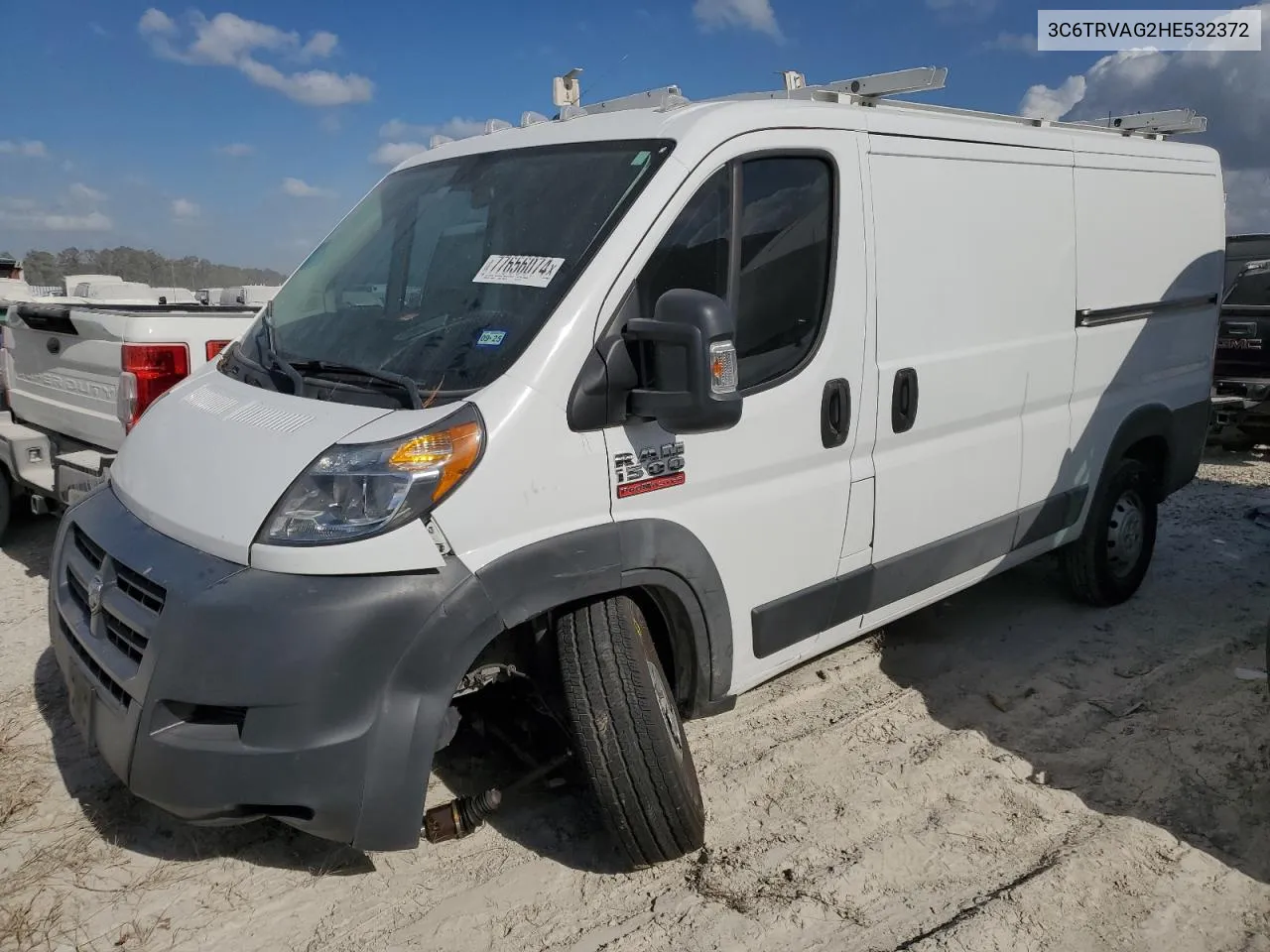 2017 Ram Promaster 1500 1500 Standard VIN: 3C6TRVAG2HE532372 Lot: 77656074