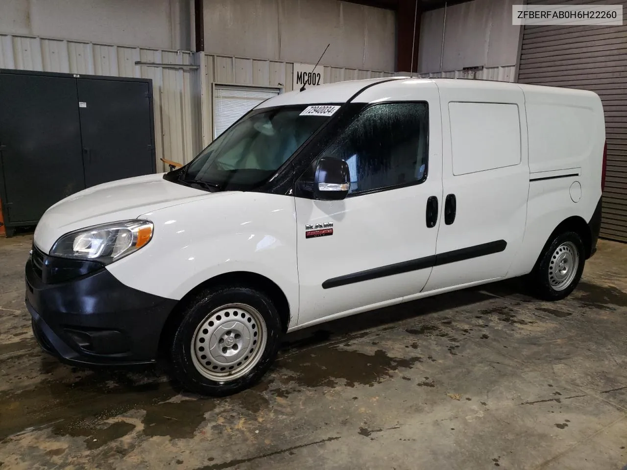 2017 Ram Promaster City VIN: ZFBERFAB0H6H22260 Lot: 77969464