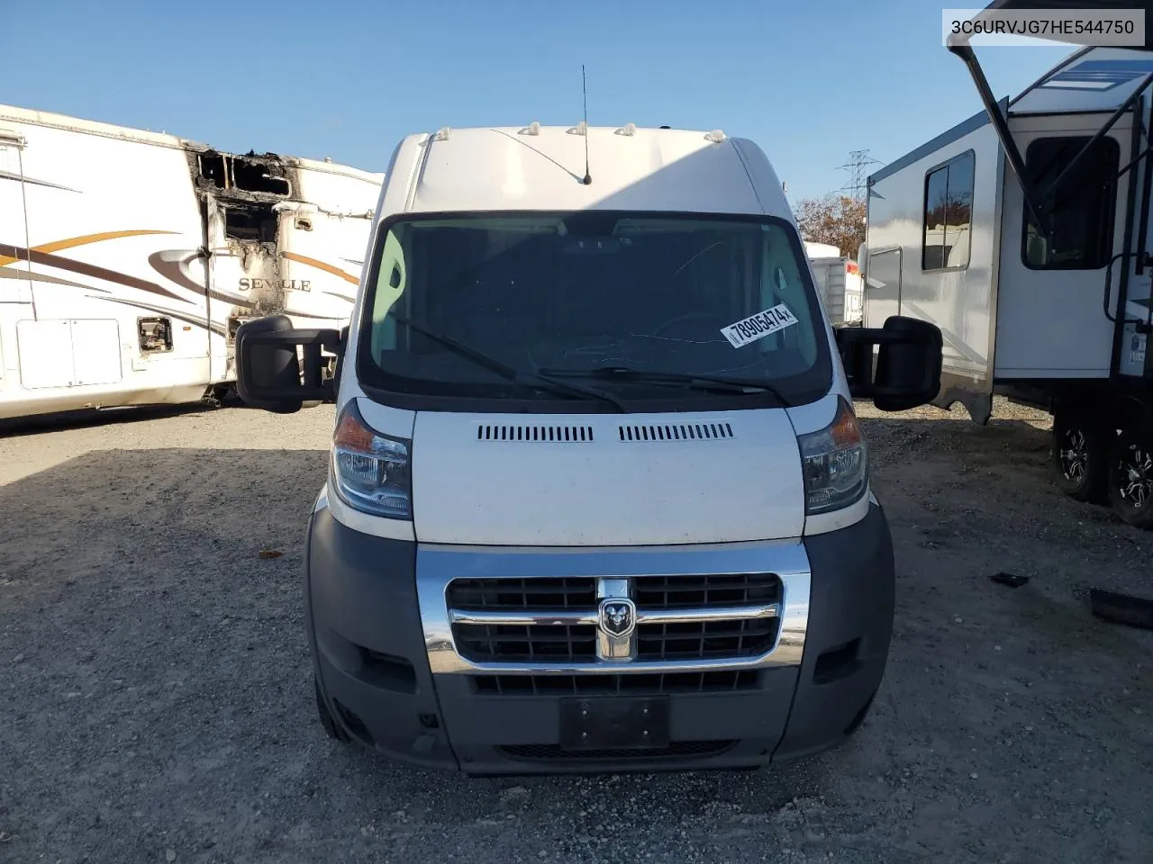 2017 Ram Promaster 3500 3500 High VIN: 3C6URVJG7HE544750 Lot: 78905474