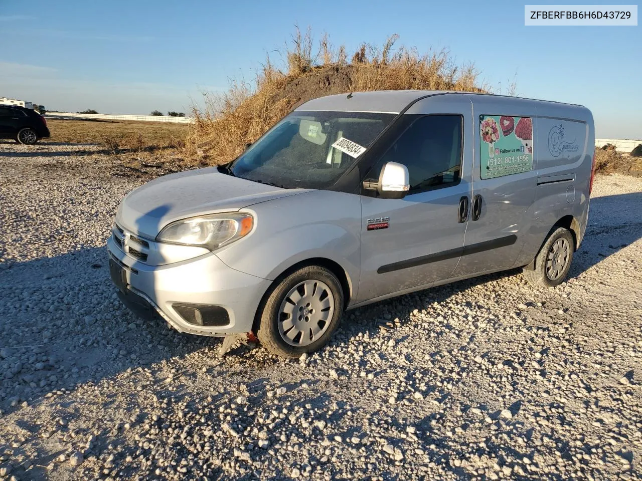 2017 Ram Promaster City Slt VIN: ZFBERFBB6H6D43729 Lot: 80094834