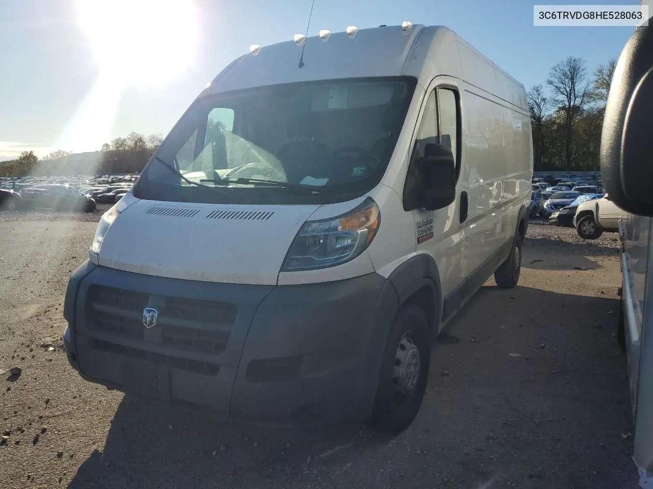 2017 Ram Promaster 2500 2500 High VIN: 3C6TRVDG8HE528063 Lot: 80122014