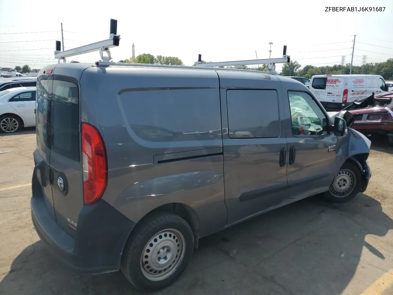 2018 Ram Promaster City VIN: ZFBERFAB1J6K91687 Lot: 70373774