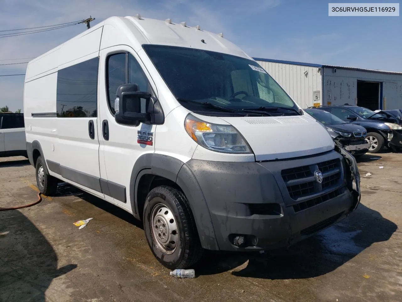 2018 Ram Promaster 3500 3500 High VIN: 3C6URVHG5JE116929 Lot: 71451564