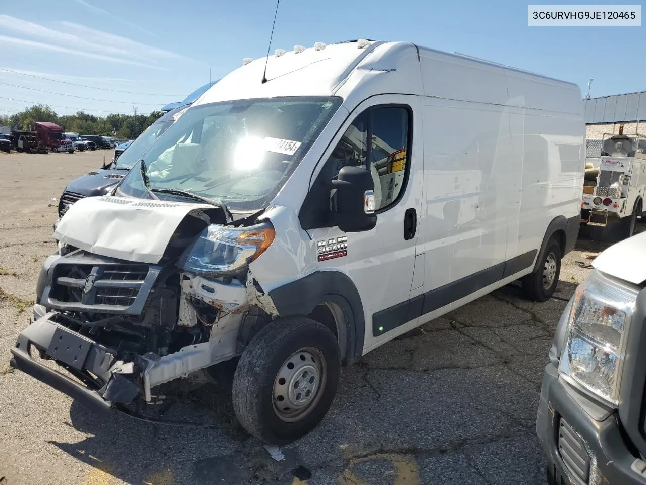 2018 Ram Promaster 3500 3500 High VIN: 3C6URVHG9JE120465 Lot: 74224154