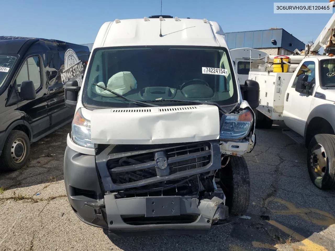 2018 Ram Promaster 3500 3500 High VIN: 3C6URVHG9JE120465 Lot: 74224154