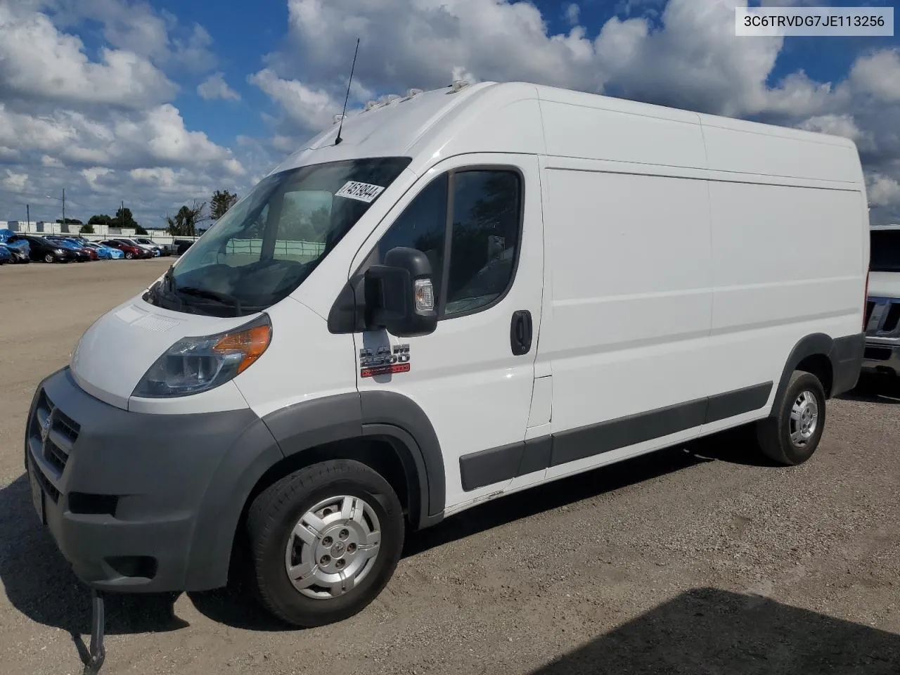 2018 Ram Promaster 2500 2500 High VIN: 3C6TRVDG7JE113256 Lot: 74519844