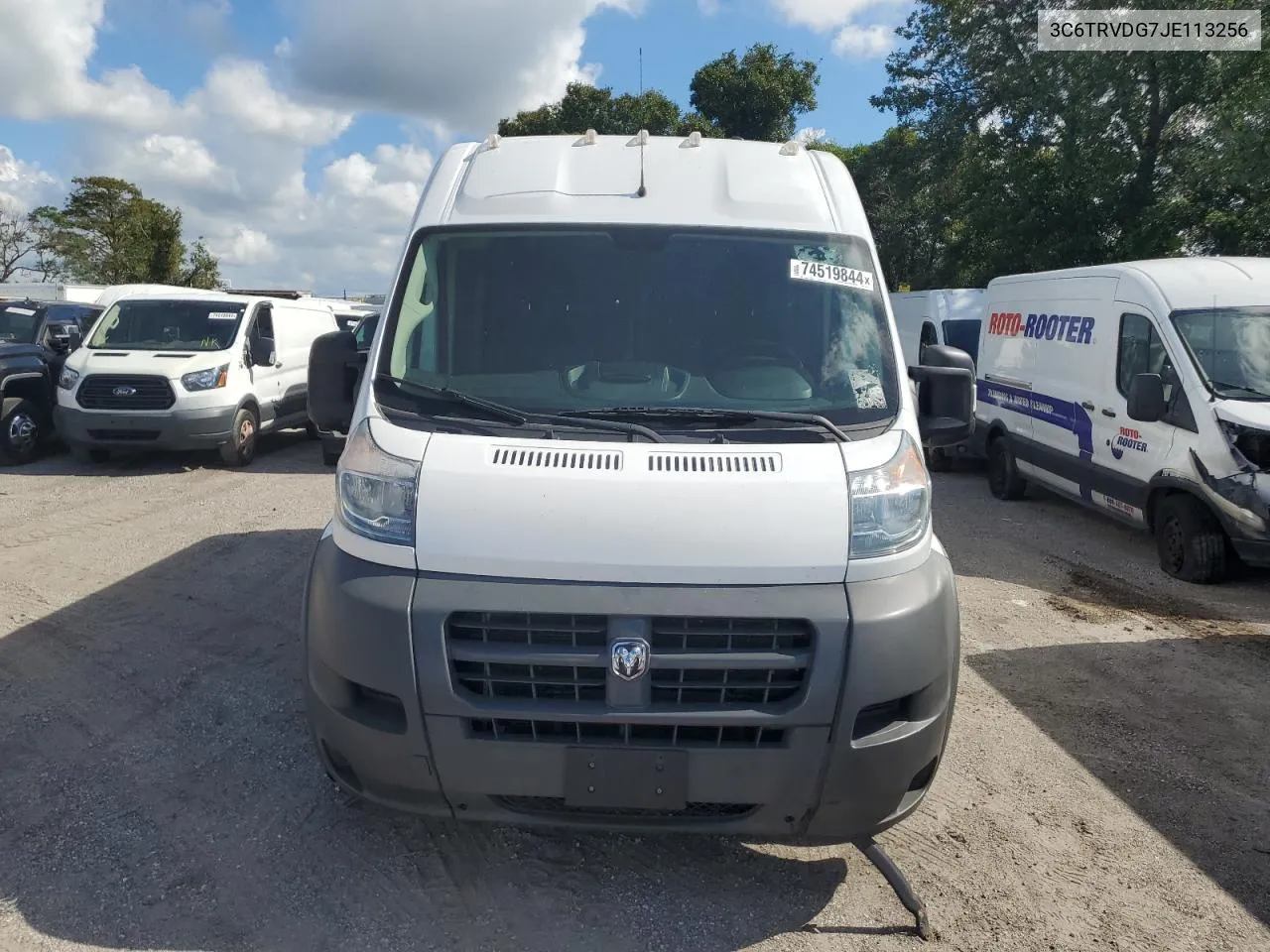 2018 Ram Promaster 2500 2500 High VIN: 3C6TRVDG7JE113256 Lot: 74519844