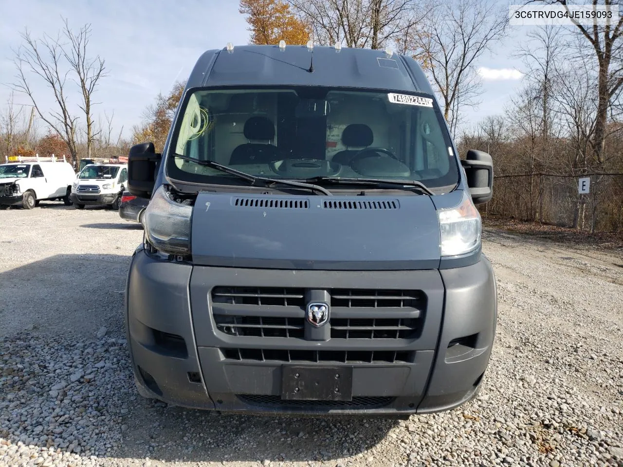 2018 Ram Promaster 2500 2500 High VIN: 3C6TRVDG4JE159093 Lot: 74802244