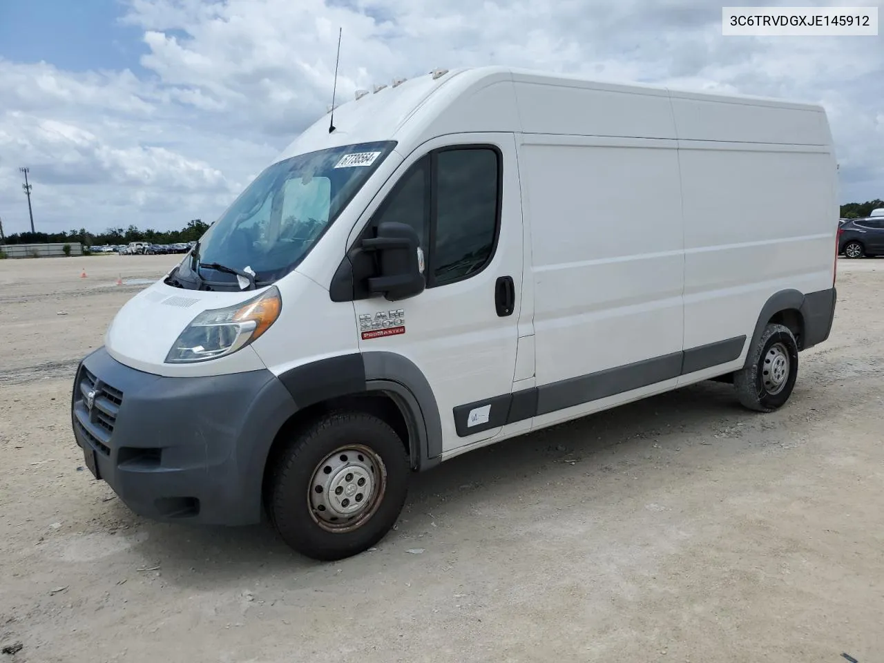 2018 Ram Promaster 2500 2500 High VIN: 3C6TRVDGXJE145912 Lot: 75776354