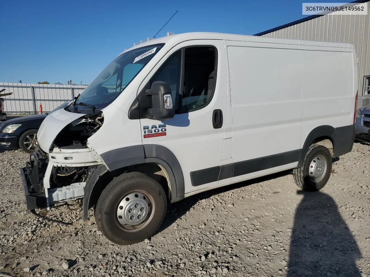 2018 Ram Promaster 1500 1500 Standard VIN: 3C6TRVNG9JE149562 Lot: 77389354